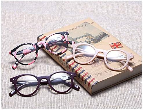 Стандардни очила за читање на Feisedy Стандардно се вклопуваат во целосна рамка за читачи на тркалезни очила за мажи и жени Б2478