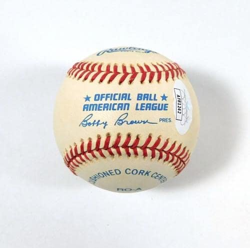 Georgeорџ Кел потпиша официјален OAL Бејзбол JSA Auto DA054874 - Автограмирани бејзбол