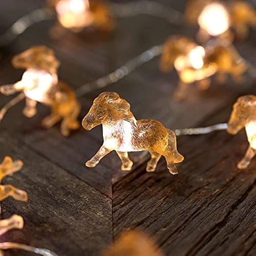 Belniak Fairy Pony String Lights Единствени декоративни светла и тропска тема камелеон жица светла на отворено затворен маргаритавил декор