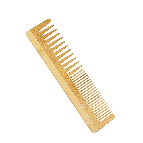 Заштита на животната средина бамбус чешел со двојна намена од дрвена чешел, влажна и сува четка за коса