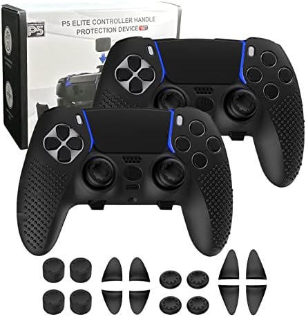 Koebshpe PS5 Работ Контролер Анти-Лизгање Заштитен Капак, Coverономски Мека Гума Заштитни Случај Покритие За Playstation 5 PS5 Работ Контролер