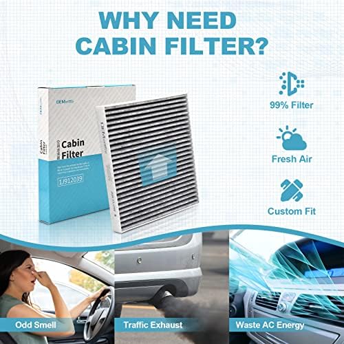 Filter Ail Filter Cabin Oemassive Car вклучува активиран јаглерод 87139-YZZ09 88508-01010 88970273 за Dodge Dart 2013 2014 2015