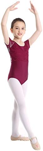 MSEMIS KIDS DIVES LACE BACK/CIRSS Cross Gymnistic Camisole Tank Leotard Ballet BodySuit Sports Top
