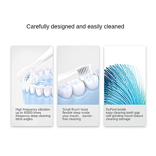 Fetrex Sonic електрична четка за заби, 5 режими УСБ Полење на четка за заби Дизајн за чувствителни заби со 4 заменета глава