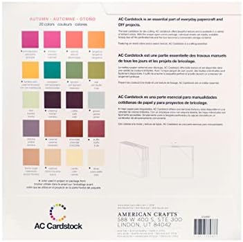 Американски занаетчиски разновидни пакувања есен 60 листови од 12 x 12 инчи картони, избрани