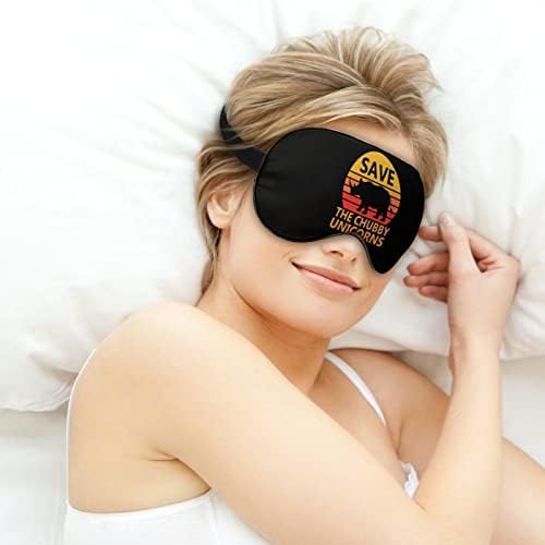 Зачувајте ја чистата маска за спиење на еднорози, симпатична слепи очи, ја опфаќа сенката за очила за жени