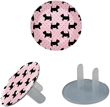 Обвивки за излез, безбедни заштитници за електрични приклучоци Декоративни приклучоци за домашни слатки куче беспрекорни точки розови