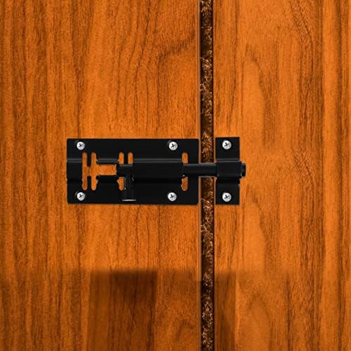 Заклучување на вратата за лизгање на вратата за лизгање на вратата 4 парчиња лизгачка врата од не'рѓосувачки челик внатрешни анти-завртки за лизгање