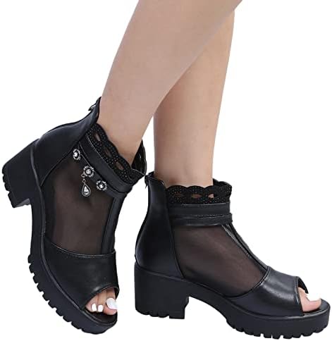 Платформа сандали жени широка ширина мода отворено пети меки перничиња куќи чевли платформата сандали канцелариски фустани чевли за фустани