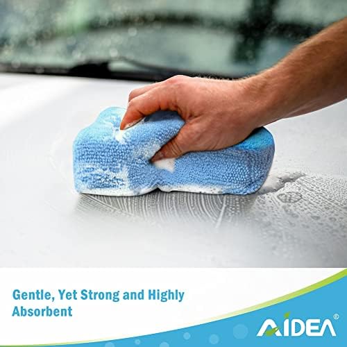 AIDEA Microfiber Application Pads-8pk, сунѓер за микрофибер, влошки за миење автомобили, влошки за чистење, одлични за примена