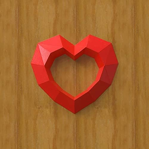 2 фото рамки во форма на срце 3Д wallидни декорации рачно изработени хартија модел DIY хартија трофеј креативна хартија скулптура