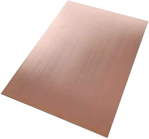 Плоча со фолија од бакарен метален лим Јиванго 2x 100 x 150 mm исечени бакарни плочи од бакарна плоча