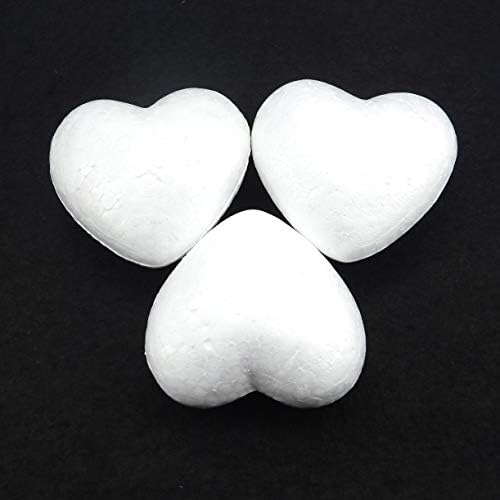 Ongонгџијуан занаетчиски срца од пена-10-парчиња полистирен во форма на срце во форма на уметност и занаетчиска употреба, украси за DIY,