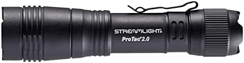 Streamlight 89000 ProTac 2.0 2000-Лумен Полнење Тактички Фенерче СО USB C Кабел, И Футрола, Кутија, Црна