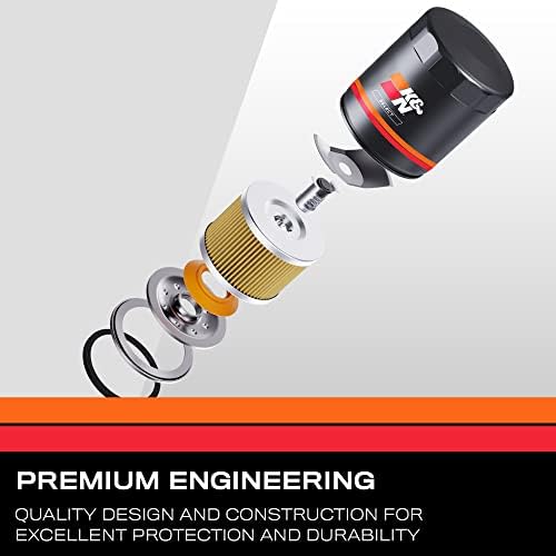 K&N Изберете филтер за нафта: дизајниран да го заштити вашиот мотор: се вклопуваат изберете Dodge/Chrysler/Jeep/Mitsubishi модели