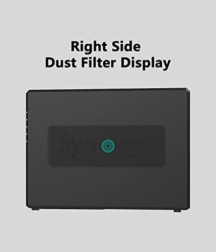 Adjnpcy Filter Dust For Synology NAS DS920+ DS420+ DS918+ DS418PLAY PASTPROOF PVC COVER - Црно