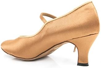Bluebell чевли рачно изработени женски салса салса за свадбени чевли за танцување чевли на Реа 2,5 “