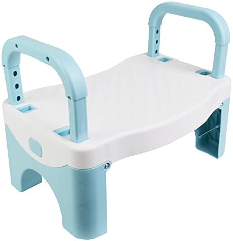 Детска столица за преклопување на кујна, мијалник за бања со рачка за мали деца момче и девојчиња, тоалет, лесна пластична пластична