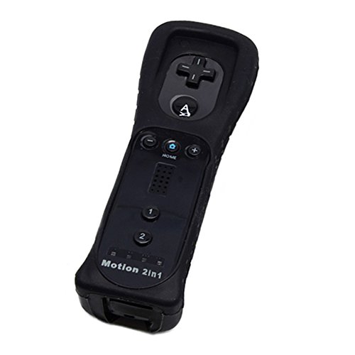 Вградено движење Tasnme плус далечински+контролер на Nunchuck+Case+лента за зглоб за Wii Black