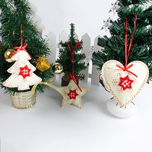 Божиќни Украси Три Стилови Украси За Приврзоци За Новогодишна Елка Снежна Венец За Камин