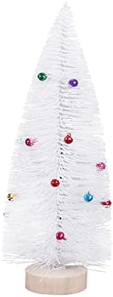 Божиќни Украси Wdhomlt Вештачки Новогодишни Елки Бели Борови Иглички Дрво Мини Орнаменти Со Ѕвона За Деца Божиќни Празнични Забави