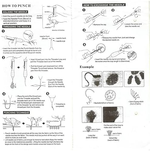 SeaSD 71PCS Magic Enbridery Penn Panch Panch Kit Kit Craft Threats Cross Stitch DIY алатки за додатоци за шиење