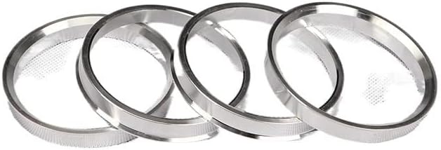 Ekomis Hub Centric Rings 4PCS Car Aluminum Hub Rings Hub Centric Rings Wheel Bore 66.6-66.1 67.1-66.1 68.1-66.1 69.1-66.1 70.3-66.1