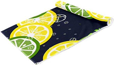 2 пакувања јога крпа за кампување во теретана, плажа и патување, овошни лимони и лимери за спортска клупа за вратот, брзо сушење