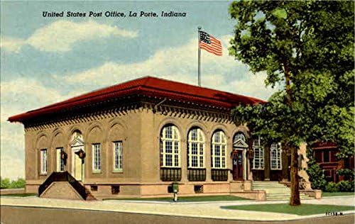 Пошта на Соединетите Држави Ла Порт, Индијана Во Оригинална Античка Разгледница