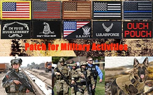 2 ПЦС Американско знаме/Ние луѓето воени тактички смешни лепенки и прицврстувач за прицврстување на кука и јамка - додаток за облека, јакни, фармерки,
