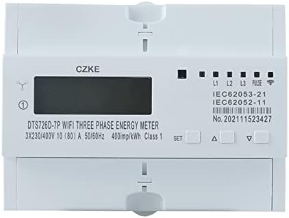 Eksil ЕДИНЕТНА ФАЗА 220V 50/60Hz 65A DIN Rail WiFi Smart Energy Meter Timer Monitor KWH METER WATTMETER
