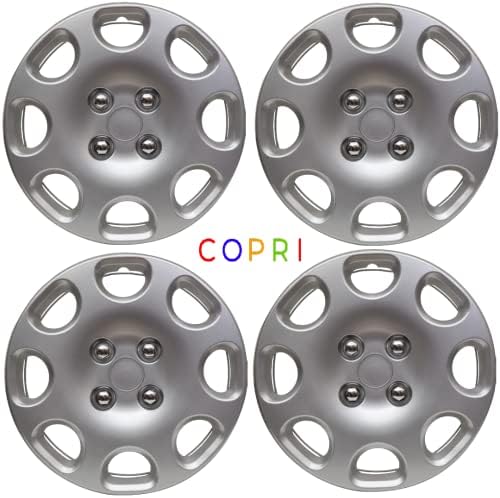 Копри сет од покривка од 4 тркала од 14 инчи сребрен Hubcap Snap-on Fit Mazda