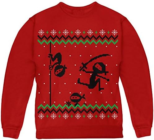 Нинџа нинџи напади грда Божиќна џемпер млади џемпер