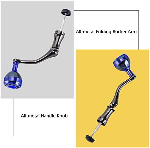 Goture Spinning Reel Hander Metal Metal Reel Заменска рачка рокерска рака зафат со тркалезно рачка за риболов на копчињата, 3 големини