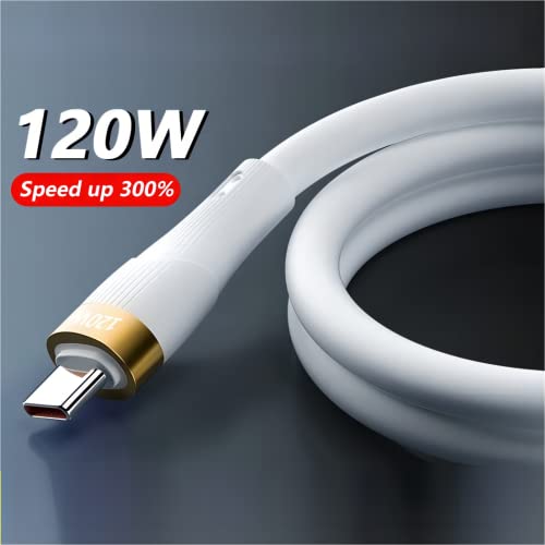 Minuse 120W USB A до USB C полнач за полнач [3-пакет, 4FT], кабел за податоци за полнач за полначи на типот-C компатибилен со Huawei P30 P40 Pro