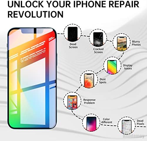 [OLED] за iPhone 12 Pro Max Замена На Екранот 6.7 Со Сензор За Близина На Звучникот ЗА Уши, Oled Дигитализатор На Дисплеј На Допир Целосно