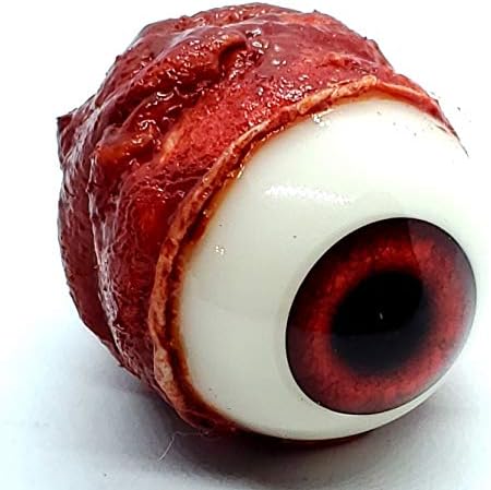Реална големина на животна големина Акрилно око попер за реквизити за Ноќта на вештерките, маски, черепи, занаети, зајак црвено око