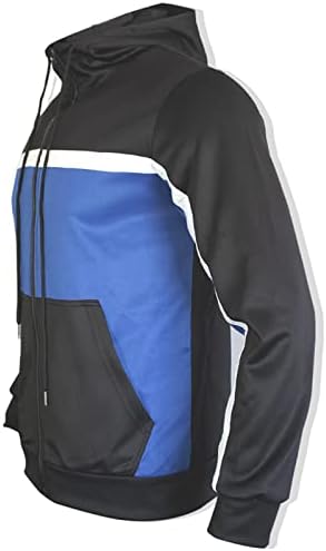 Сувии за потпови за мажи со долги ракави со 2 парчиња џемпери за џемпери постави случајни удобни костуми за џогирање 112