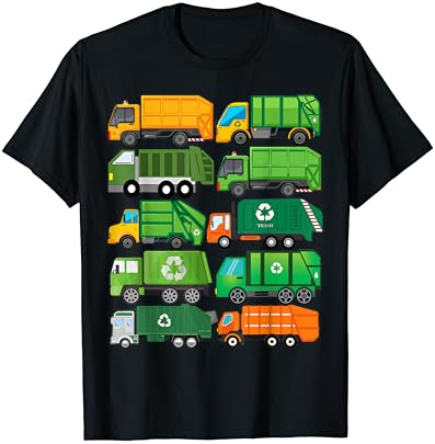 Денот за рециклирање на камиони за ѓубре ден за отпадоци за отпадоци за роденденска маица за роденден