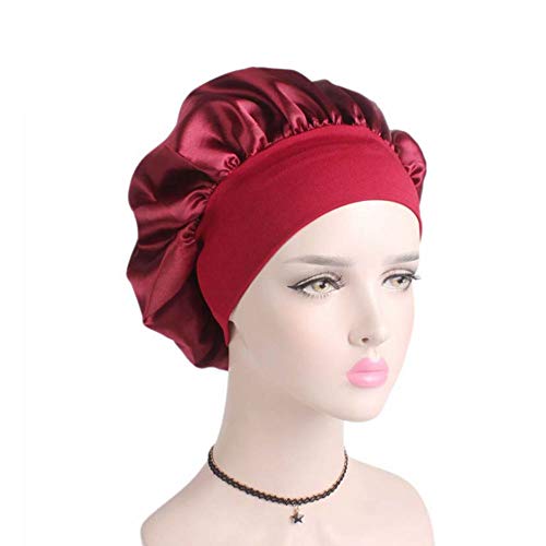 Silk Bounnet Satin Bonnet, хаутки за коса за кадрава коса што спијат за црни жени сатенско капаче за спиење, свилена хауба со еластична