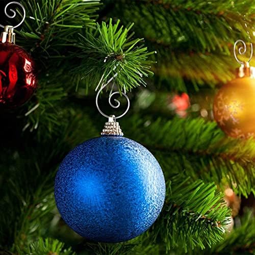 Анхортс Божиќни украси куки, 60 парчиња куки за новогодишни елки за украси, божиќни куки за топка, закачалка за новогодишни елки одлично