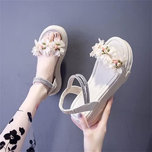 Платформа сандали жени широка ширина мода на отворено пети на пети, каиш каиш бохо, сандали за пешачење за пешачење чевли за пешачење