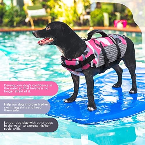 Екстра голема јакна за живот на кучиња, животен елек за кучиња за пловење со пливање, зачувување на кучиња за кучиња/животни