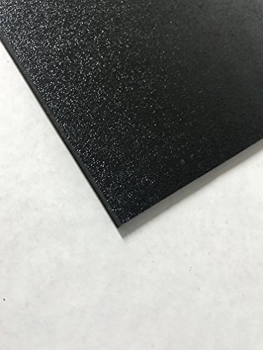 ABS црн пластичен лист 1/4 x 12 x 12 текстуриран 1 страничен вакуум формирање