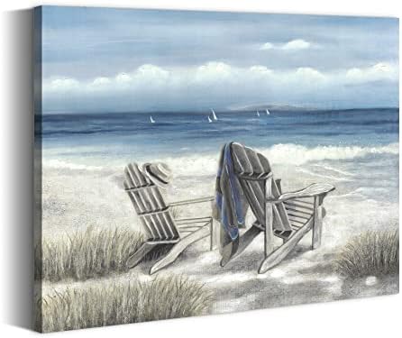 летна мелодија бања плажа плажа wallидна уметност: крајбрежно море птици сликарство Апстракт океански уметнички дела морски галеби