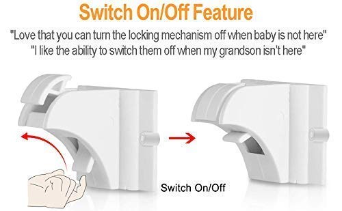 Брави со магнетни кабинети за докажување на бебето - 12 брави + 2 копчиња пакет со дополнителен клуч за замена на детето за доказ