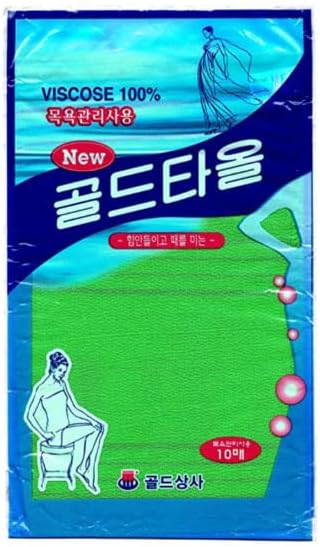 Goldsangsa-Korean Exfoliating Prain Mathclet Mitts /Корејска италијанска пешкир за кожата, ексфолирачки крпа за бања, отстранете ја