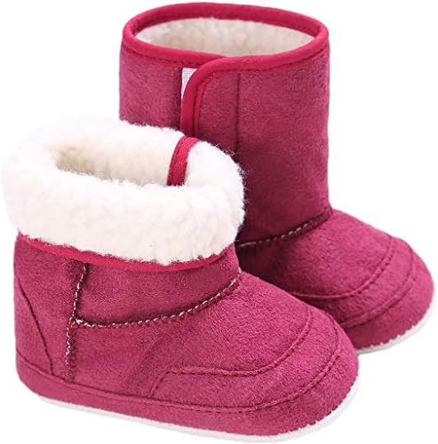 Yvinak новороденче девојчиња девојчиња зимски снежни чизми против лизгање меки единствени новороденчиња за новороденчиња