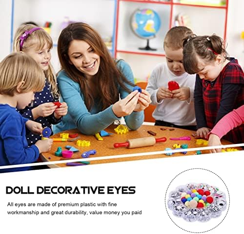 Запостави 1 Поставете повеќе-бои кукли Безбедносни очи, животински очи пластични занаетчиски капчиња очи полнети животински очи самолепливи