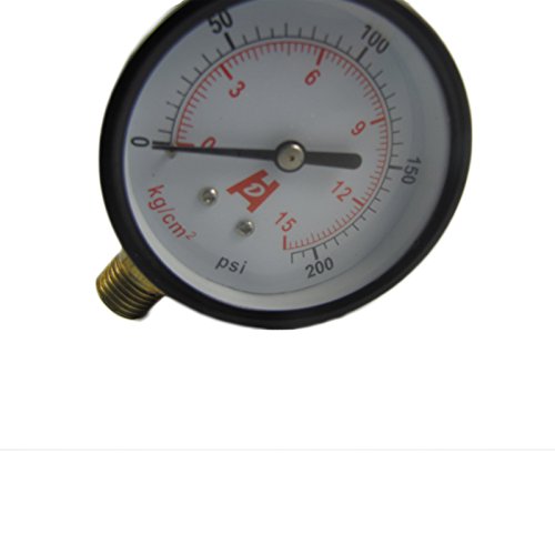 2,5 60мм мерач на притисок од месинг 0-15 бар 210psi манометар PT1/4 нишка